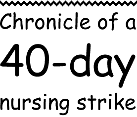 Chronicle of a 40-day nursing strike